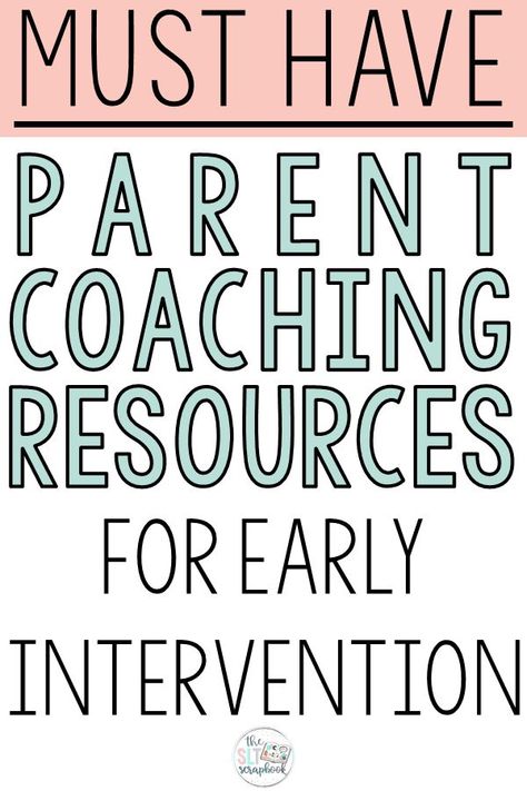 Planning and prepping for your early intervention speech therapy sessions has never been easier thanks to these must-have resources for parent coaching  EI therapy! Includes resources for parent coaching in play based therapy and daily routines. Resources are all written in parent-friendly terms; perfect for sending home as homework or distance learning. Perfect for early intervention speech therapy sessions with late talkers and language delayed preschoolers. Check out these SLP materials now. Slp Early Intervention, Developmental Intervention Activities, Early Intervention Special Instruction, Special Instruction Early Intervention, Early Intervention Speech Therapy Ideas, Developmental Therapy Early Intervention, Speech Delay Activities, Developmental Therapy, Early Intervention Occupational Therapy