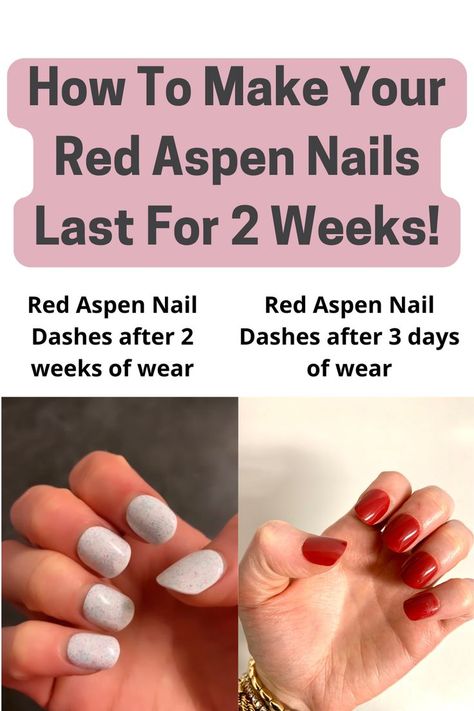 Nails For Small Nails, Toxin Free Makeup, Red Aspen Nails, Aspen Nails, Nail Dashes, Small Nails, Red Aspen, Nail Pops, How Do You Clean