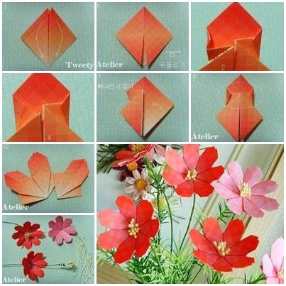 Using a Modular origami can make many beautiful crafts … including a bunch of Cosmos – beautiful garden flowers …This is time I will share how to fold modular origami daisy. These pretty daisy flowers are perfect for spring decoration. You can spend some time to fold these lovely flowers and decorate your home. Happy … Diy Origami Decor, Diy Origami Home, Diy Origami Home Decor, Origami Decor, Origami Home Decor, Craft Origami, Flower Origami, Origami Star Box, Flowers Daisy