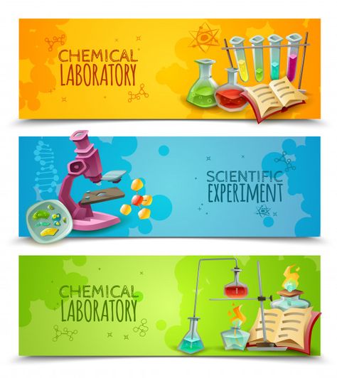 Chemical research laboratory equipment Free Vector Chemical Laboratory, Pathology Lab, Yellow Business Card, Print Design Template, Scientific Experiment, Laboratory Equipment, Business Banner, Banner Template Design, Curriculum Vitae