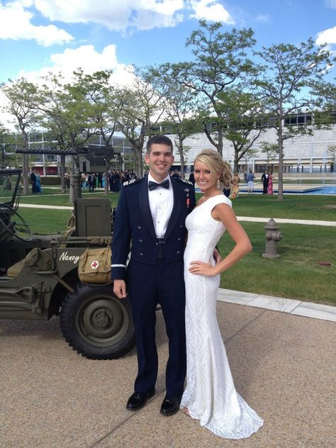 Air Force Academy's Ring Dance-- so much fun! Air Force Ball, Ring Dance, Military Pics, Air Force Academy, Ball Dresses, Future Wedding, Sheath Wedding Dress, Air Force, Force