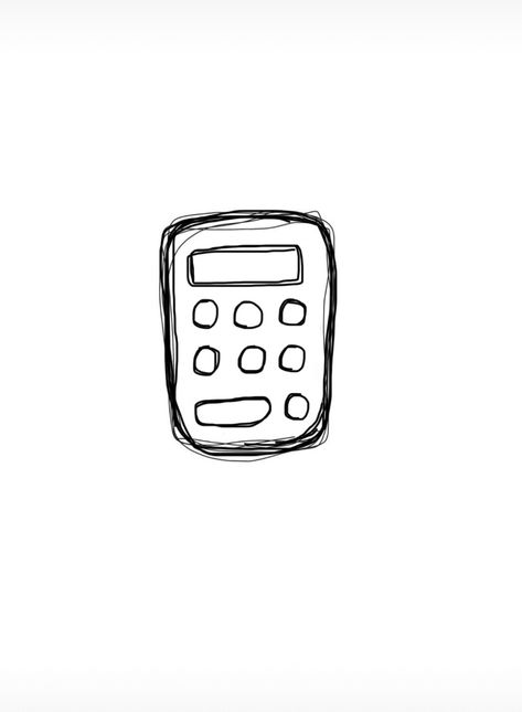 Draw Calculator, Png Widget, Ios16 Aesthetic, Black White Doodle, Carrd Co, Calculator Icon, Ipad Homescreen, White Doodle, Iphone Themes