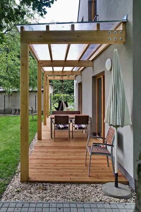 Pretty Backyard, Design Per Patio, Pergola Decorations, Backyard Patio Ideas, Outdoor Covered Patio, Eksterior Modern, Budget Patio, Patio Awning, Pergola Patio