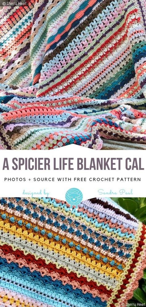 Great CALs for 2019 Free Crochet Patterns | Wool Pattern Crochet Throws, Blankets Crochet, Crochet Throw Pattern, Intricate Crochet, Crocheted Blanket, Crochet For Beginners Blanket, Crochet Blanket Afghan, Crochet Gratis, Manta Crochet