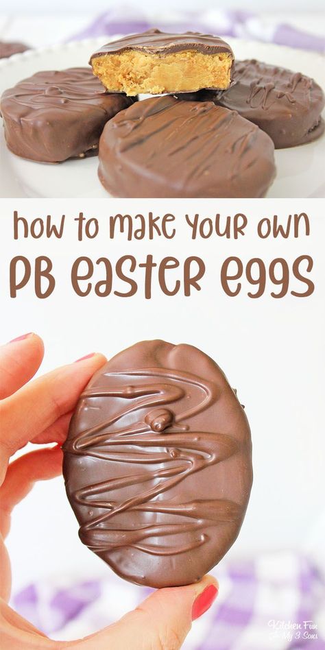 Reese's Peanut Butter Eggs are the Easter dessert you need! If you love chocolate and peanut butter, you can make your own Reese's eggs at home. Dinner Eggs, Reese Eggs, Reese Peanut Butter Eggs, Egg Shaped Cookies, Peanut Butter Easter Eggs, Peanut Butter Brands, Peanut Butter Eggs, Easter Snacks, Easter Desserts Recipes