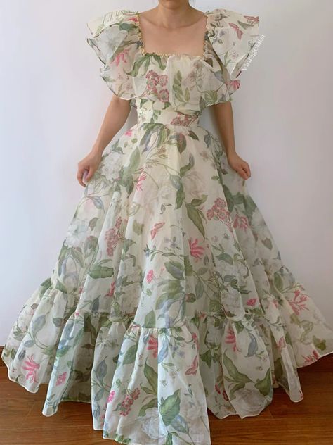 Women's Vintage-inspired Dresses, Fairycore, Cottagecore | VintageMist Cottage Core Dresses, Cottagecore Dresses, Cute Dresses For Party, Simple Gowns, Modest Dresses Casual, Vintage Floral Dress, Vestidos Vintage, Vintage Inspired Dresses, Romantic Dress