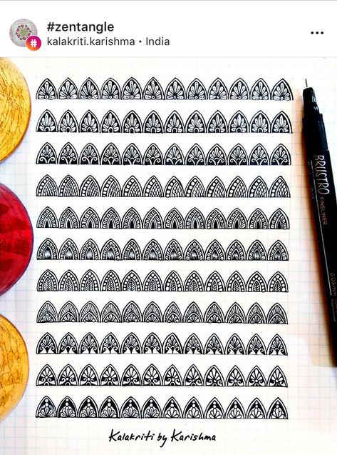 Mandala Filling Patterns, Kalakriti Karishma, Filling Patterns, Basic Mandala, Instagram Pattern, Pattern Worksheet, Mandala Doodle, Easy Mandala Drawing, Mandala Patterns