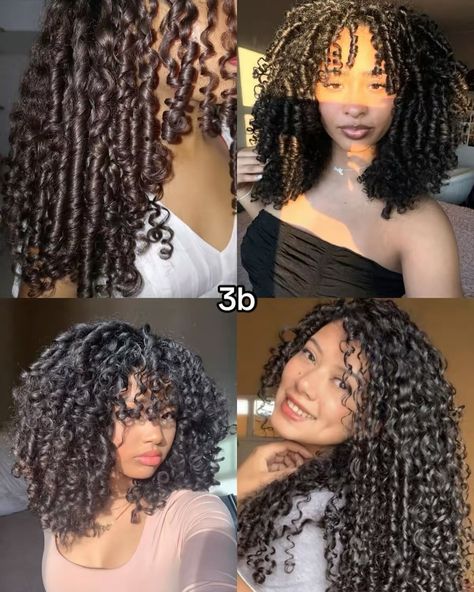 Whats your curly hair type? I seen so many people getting wrong how 3a/3b/3c look like so here you go this how they look like 🫶 #curlyhair #hair #cachos #cabelo #3a #3b #3c How To Style 3b Curly Hair, 3a 3b Hair, Long 3c Curly Hair, Short 3b Curly Hair, 3c Curly Haircut, Curly 3b Hair, 3a 3b Curly Hair, 3b Hairstyles, Type 3 Hair