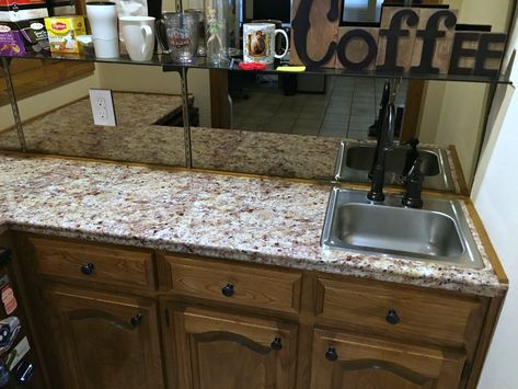 Transform Your Countertops with a DIY Fake Granite Counter - Three Different Directions Diy Granite Countertops, Instant Granite, Cost Of Granite Countertops, Laminate Countertop, Diy Cabinet, Diy Kitchen Countertops, Diy Countertops, New Kitchen Cabinets, Laminate Countertops