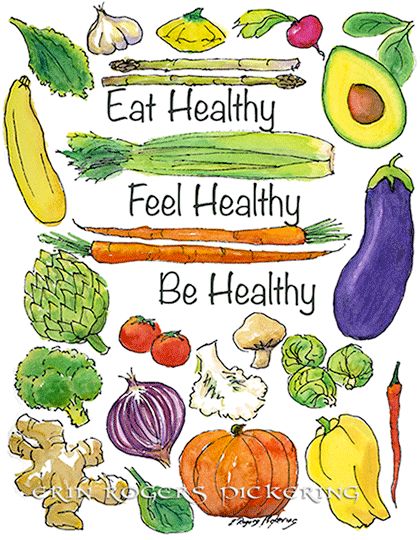 The Gluten Free Illustrator: Monday Inspiration - Eat Healthy! Healthy Eating Posters, Healthy Food Habits, Feel Healthy, Zestaw Ikon, How To Make Guacamole, New Year Resolution, Monday Inspiration, Healthy Menu, Food Poster Design