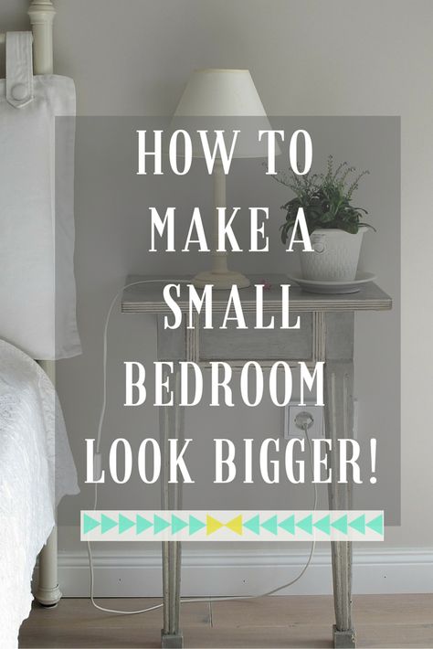 Small Bedroom Look Bigger, Small Bedroom Layout, Small Bedroom Designs, Small Bedroom Decor, Small Room Design, Couple Bedroom, Tiny Bedroom, Chic Living, Bedroom Layouts