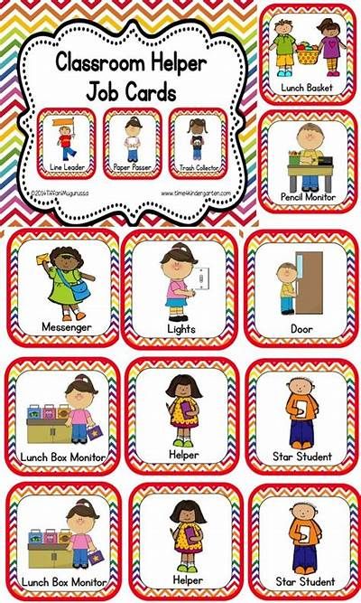 Preschool Classroom Helper Labels Free Printable - Free Printable A To Z Preschool Job Chart, Preschool Jobs, Helper Chart, Classroom Job Chart, Helper Jobs, Classroom Job, Kindergarten Classroom Management, Classroom Helpers, Diy Classroom Decorations