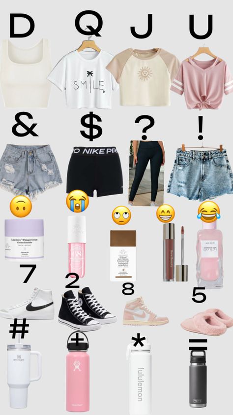 Pick ur outfit!! This took me forever!!😁😁 Pick Ur Outfit, Beauty Makeup Tutorial, Cute Preppy Outfits, Easy Trendy Outfits, Jewelry Outfit, Really Cute Outfits, Cute Summer Outfits, School Outfit, Preppy Outfits