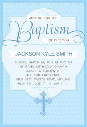 Free Printable Baptism & Christening Invitation - Dotted blue | Greetings Island Baptismal Invitation, Christening Invitation Template, Baby Dedication Invitation, Dedication Invitations, Christening Invitations Boy, Invitation Card Maker, Baby Boy Invitations, Invitation Layout