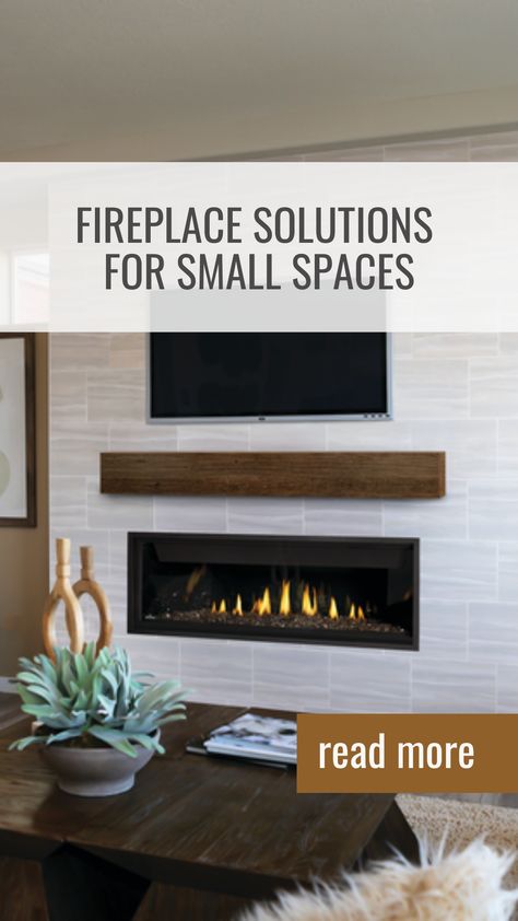 Fireplace For Small Space, Fireplaces For Small Spaces, Fireplace Without A Hearth, Small Fireplace, Home Fireplace, Small Places, Fireplace Inserts, All Shapes, Take A Seat