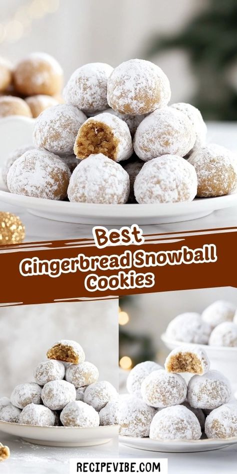 Looking for the perfect festive treat to bring holiday cheer? This Gingerbread Snowball Cookies Recipe is a delightful way to celebrate Christmas Desserts! Enjoy the warm, spiced flavor that melts in your mouth. Save this recipe for your holiday baking and impress your loved ones this season!