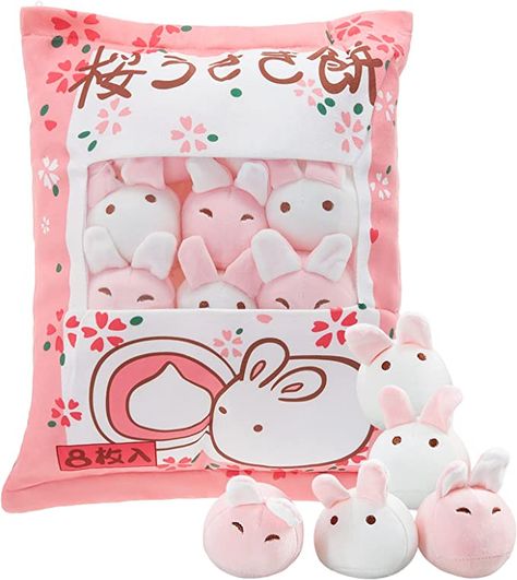 #CommissionsEarned#afflink Clever Closet, Kawaii Room Decor, Fluffy Bunny, Kawaii Plush, Kids Gift Guide, Kawaii Plushies, Animal Toys, Pink Bunny, Bunny Doll