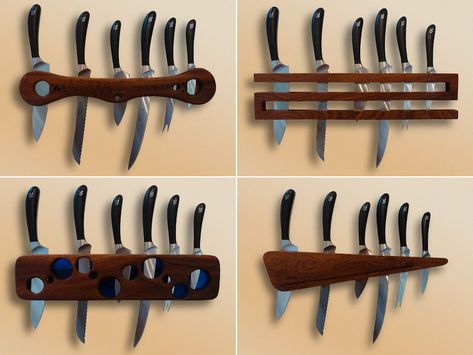 Under Cabinet Knife Storage, Kitchen Knife Storage, Kitchen Knife Holder, Best Kitchen Knife Set, Utensil Drawer Organization, Best Kitchen Knives, Knife Rack, Desain Furnitur Modern, Knife Storage