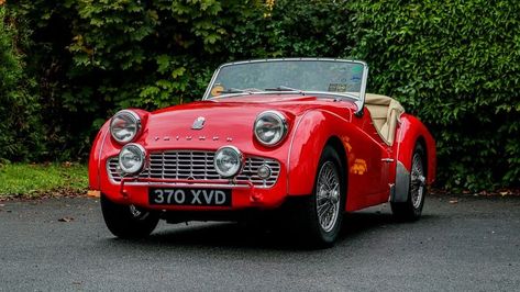 1958 Triumph TR3A For Sale Triumph Tr3, Bike Magazine, Triumph Cars, Classic Bikes, Car Auctions, Auction, Classic Cars