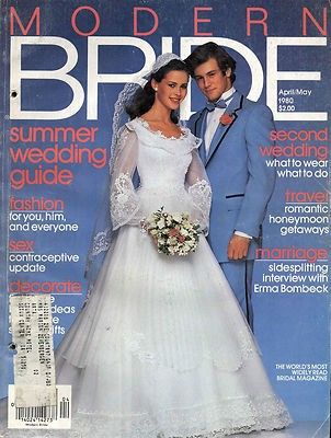 Bride's & Modern Bride 1980 magazine collection - scanned - see photos This is a rare collection of bridal magazines from 1980. These magazines feature bride & bridesmaid gowns. There are page after 1980 Wedding Dress, 80s Bride, 1980 Magazine, Bridal Magazine Cover, Brides Magazine Cover, Wedding Dresses 80s, Old School Wedding, 1980s Wedding Dress, 1980s Wedding