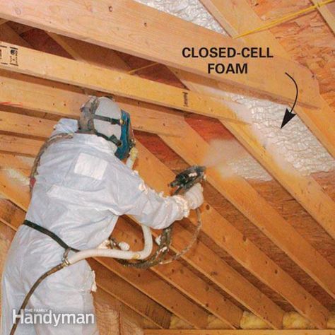 Cathedral Ceiling Insulation, Diy Spray Foam Insulation, Spray Foam Insulation Kits, Finished Attic, Attic Ventilation, Ceiling Insulation, Attic Insulation, Attic Conversion, Attic Room