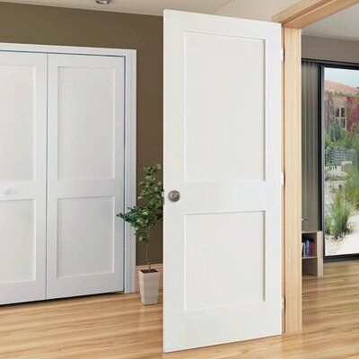 2 Panel Shaker Door, 2 Panel Doors, White Interior Door, Shaker Interior, White Interior Doors, Pine Interior Doors, Basement Doors, Paint Shakers, Interior Door Styles