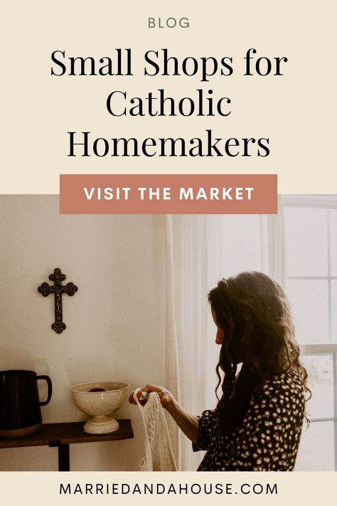 Explore this gallery of Small Shops for a Catholic Homemaker. This list includes many Catholic small shops, Catholic and Christian Clean Beauty Brands (make up, skincare, and haircare), Catholic Gift ideas for the Home- including home decor, art, prints, and crucifixes, Catholic books, curriculums and Catholic liturgical planners, Catholic toys for kids, wooden toys, and developmental toys. This is a great place to find Catholic Gift ideas for Kids, Moms and Dads! Theology Of Home, Catholic Lifestyle, Adoration Catholic, Catholic Traditions, Home Altar Catholic, Catholic Home, Traditional Catholicism, Catholic Altar, Catholic Decor