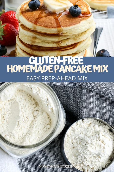 Gluten Free Pancake Mix Recipe, Gluten Free Pancake Mix, Gluten Free Pancake, Homemade Pancake Mix, Dairy Free Pancakes, Pancake Mix Recipes, Gluten Free Flour Mix, Gluten Free Waffles, Cookies Gluten Free