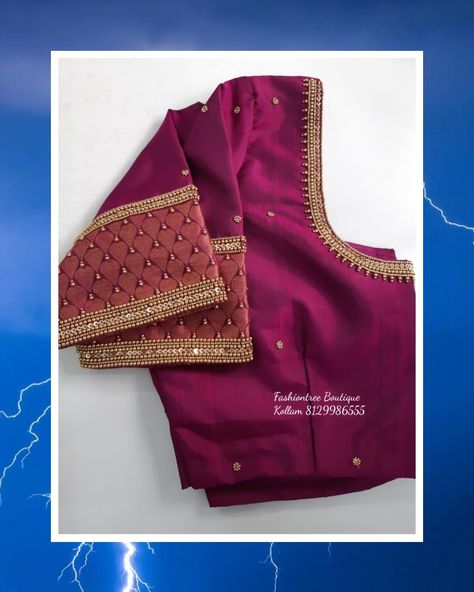 Aari Work Paithani Blouse Simple Design, Paithani Blouse Aari Work Design, Simple Aari Work Blouse, Simple Aari Work, Paithani Blouse, Blouse Simple, Silk Saree Blouse Designs Patterns, Mirror Work Blouse Design, Latest Bridal Blouse Designs