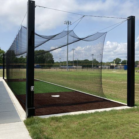 Jaypro Batting Tunnel Frame - Mega Outdoor - (55') - Single MPCTF-55S Batting Cage Backyard, Batting Cage Net, Indoor Batting Cage, Batting Cage, Dream Home Gym, Golf Net, Play Area Backyard, Pitching Machine, Diy Home Gym