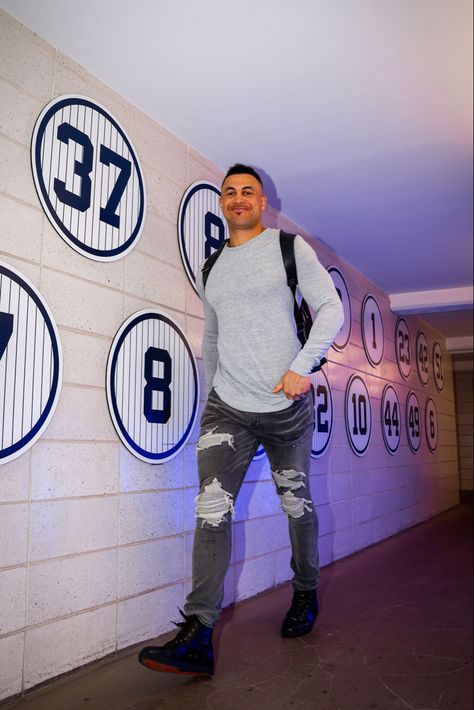 Didi Gregorius, Giancarlo Stanton, Yankees Baseball, Baby G, Ny Yankees, Baseball Players, Didi, New York Yankees