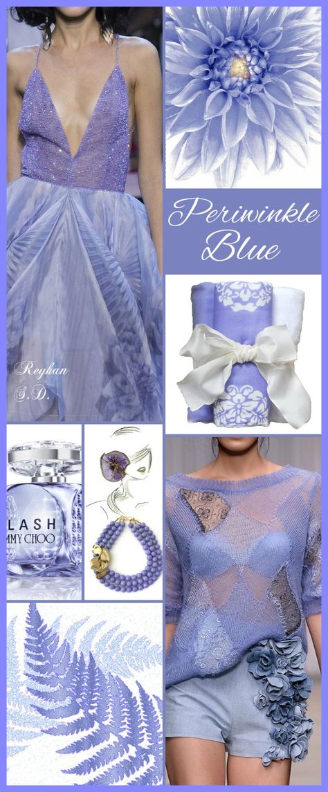 Periwinkle Kitchen, Periwinkle Colour, Periwinkle Cottage, Color Boards, Periwinkle Color, Mood Colors, Color Collage, Color Season, Theme Dress