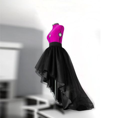 New Fashion Black High Low Tulle Skirts Womens Top Quality Asymmetrical Pleated Skirts Saia faldas Custom Made Any Colors Free-in Skirts from Women's Clothing on AliExpress - 11.11_Double 11_Singles' Day High Low Circle Skirt, Tulle Skirt Pattern, Long Black Tulle Skirt, Rosalina Cosplay, High Low Tulle Skirt, Skirts Patterns, Hi Low Skirt, Long Satin Skirt, Prom Skirt