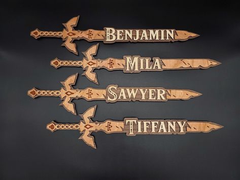 Personalized Zelda sword 20" long https://etsy.me/3wA22gp #zelda #nintendo #nintendolife #n64 #nes #snes #switch #wii #gameboy #gamer #games #gaming #game #legendofzelda #hyrule #princesszelda #gameroom #gametime #gamedecor #zeldaart #zeldadecor #etsy #wood #woodart Legend Of Zelda Game Room, Zelda Themed Nursery, Zelda Themed Bedroom, Legend Of Zelda Bedroom Ideas, Legend Of Zelda Nursery, Legend Of Zelda Room Decor, Zelda Room Ideas, Zelda Themed Room, Zelda Bedroom Ideas