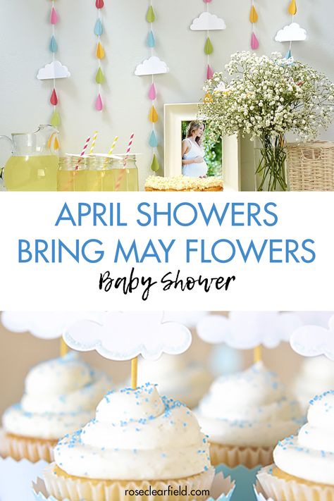 April Showers Gender Reveal, April Showers Bring May Flowers Baby Shower Theme Girl, Rain Sprinkle Baby Shower Ideas, April Showers Theme, April Showers Birthday Theme, Showers Of Blessings Theme, April Showers Party Theme, April Showers Baby Shower Theme Boy, April Shower Baby Shower Theme