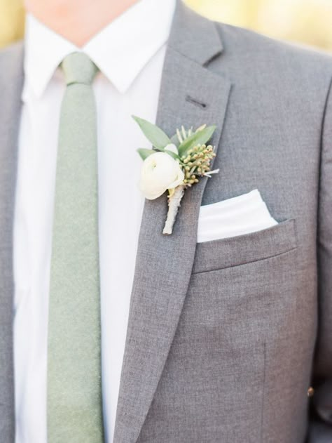 Bride And Groom Summer Wedding, Grey Tuxedo Wedding With Sage Green, Sage Wedding Groomsmen, Sage Green Wedding Theme, Sage Wedding Colors, Grooms Outfit, Sage Green Wedding Colors, Groom's Attire, Grooms Men