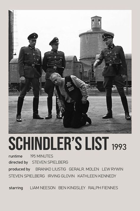 Schindler's List Movie, Amon Goeth, Schindler’s List, Schindler's List, Ww2 Photos, Ralph Fiennes, Watch Youtube, Polaroid Poster, Liam Neeson