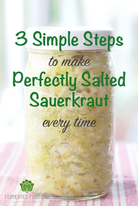 Fermented Vegetables Recipes, Fermented Veggies, Homemade Sauerkraut, Home Canning Recipes, Canning Food Preservation, Sauerkraut Recipes, Fermentation Recipes, Fermented Vegetables, Pickled Veggies