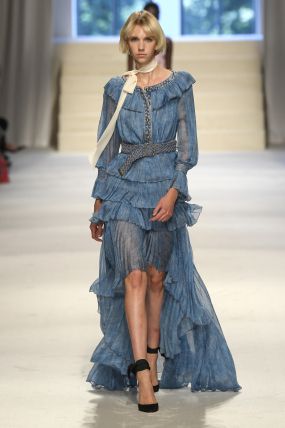 Lorenzo Serafini, Philosophy, Victorian Dress, Blue