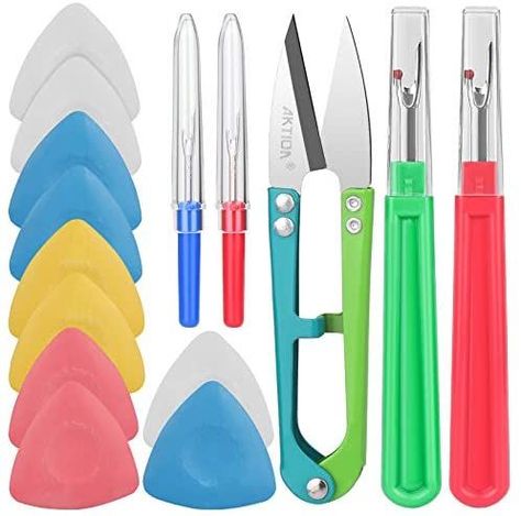 Tailors ChalkSeam Ripper and Thread Remover Kit10PCS Sewing Fabric Markers Chalk4PCS Sewing Stitch Thread Unpicker and 1PCS Sewing Trimming Scissor Nipper Tool Check more at s://www.goodproducts.store/tailors-chalk-seam-ripper-and-thread-remover-kit-10pcs-sewing-fabric-markers-chalk-4pcs-sewing-stitch-thread-unpicker-and-1pcs-sewing-trimming-scissor-nipper-tool/ Tailoring Equipment, Tailoring Tools, Tailors Chalk, Colorful Hairstyles, Sewing Seams, Fashion Illustration Collage, Sewing Room Decor, Sewing Room Organization, Diy Clothes Design