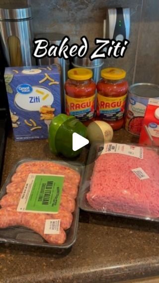 LaTricia Nicole on Instagram: "Baked Ziti #bakedziti #ziti #pasta #pastalover #pastadish #dinner #dinnerideas #quickmeals #easyrecipes #easymeals #dinnerrecipes #viralreel #explorepage #fyp" Pioneer Woman’s Baked Ziti, Pasta Dinner Party Menu Ideas, Easy Baked Ziti With Ground Beef, Baked Ziti With Ground Beef And Ricotta, Bake Ziti Recipe, Ziti Pasta Recipes, Oven Baked Ziti, Baked Ziti With Italian Sausage, Baked Ziti With Ground Beef