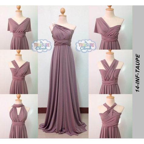 Infinity Dress Ways To Wear, Infinity Dress Styles, Vestido Convertible, Infinity Dress Bridesmaid, Cocktail Prom Dress, Multi Way Dress, Cocktail Dress Prom, Purple Prom Dress, Convertible Dress