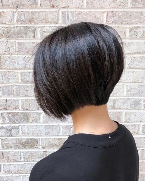 19 Best Short A-Line Bob Haircuts You Have to See A Line Bob Short, Triangle Haircut, Graduated Haircut, Line Bob, A Line Haircut, Haircuts Women, Shaggy Hairstyles, A Line Bob, Line Bob Haircut