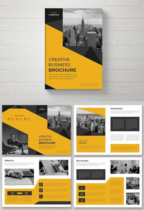 Sixteen Pages Modern Creative Business Brochure Or Company Profile Template#pikbest#Templates#Brochure#Corporate Business Profile Templates, Brochure Graphic, Profile Template, Brochure Design Creative, Modern Brochures, Social Media Branding Design, Trifold Brochure Design, Media Kit Template, Creative Brochure