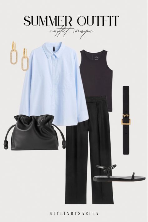 summer outfit ideas, summer outfits, summer outfit inspiration, summer outfits 2023, summer outfits black women, summer outfit, summer outfits aesthetic, summer outfits 2023 fashion trends, cute summer outfits, blue shirt outfit, blue shirt outfit women, blue shirt outfit summer , black trouser outfits, black trouser outfits women, black trousers outfits casual, ysl belt outfit, ysl belt outfit women, ysl belt outift summer Ysl Belt Outfit, Black Trousers Outfit Casual, Trousers Outfit Summer, Black Trouser Outfit, Blue Shirt Outfit, Trousers Outfit Casual, Black Trousers Outfit, Beth Djalali, Shirt Outfit Summer