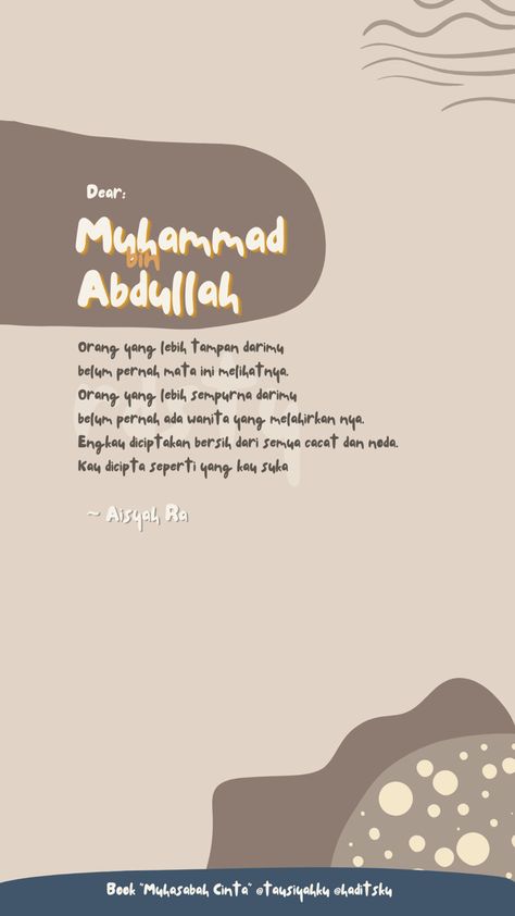 Nabi Muhammad SAW Muhasabah cinta Nabi Muhammad Quotes, Nabi Muhammad Wallpaper, Mind Maping, Maulid Nabi, Kartu Doa, Muhammad Saw, Muhammad Quotes, Nabi Muhammad, Idea Style