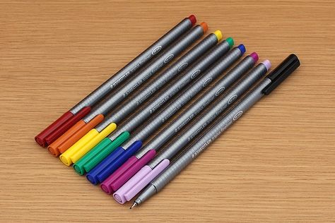 Staedtler Triplus Fineliner Pens, Staedtler Triplus Fineliner, Stim Board, Fineliner Pens, Pen Collection, Coloring Supplies, Test Results, Jet Pens, 2024 Vision