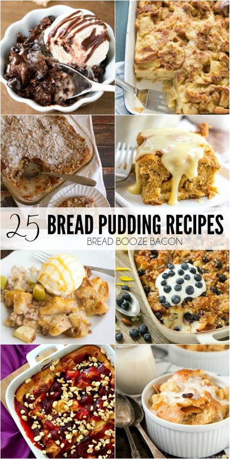 Best Bread Pudding, Best Bread Pudding Recipe, Bread Booze Bacon, Puding Roti, Bread Pudding Easy, Bread Pudding With Apples, Pinterest Food, Pane Dolce, Best Bread