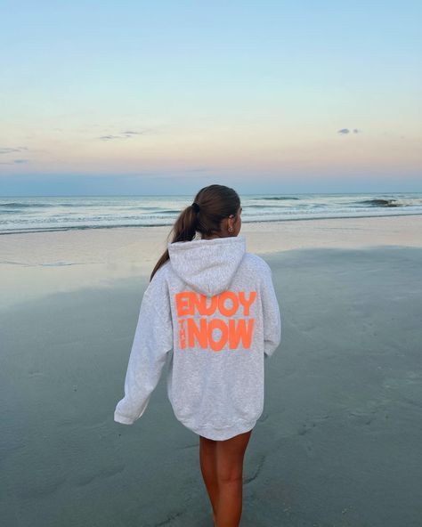 JUST! LAUNCHED! Enjoy The Now, Crop Tanks, Teen Hoodies, Happy Hoodie, Printed Blouses, Frilly Blouse, Oversized Tees, Trendy Fits, Oversized Crewneck