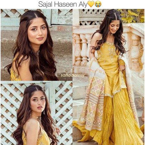 Sarara Dress, Gharara Designs, Hair Curling Tips, Open Hairstyles, Stylish Photo Pose, Instagram Photo Editing, Pic Pose, Indian Fashion Dresses, Girl Crushes